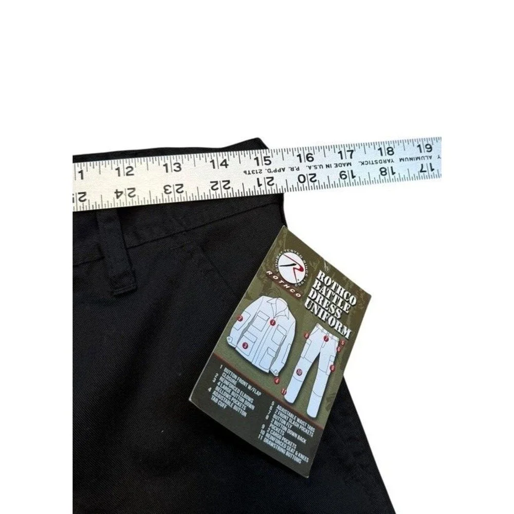 Rothco Black Tactical Battle Dress Uniform Pants Men's Size Small 27-31 Waist